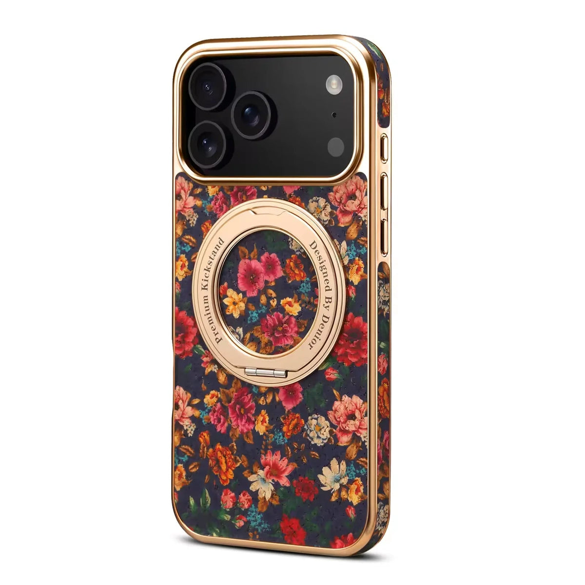 Floral Fabric iPhone Case with Rotating MagSage