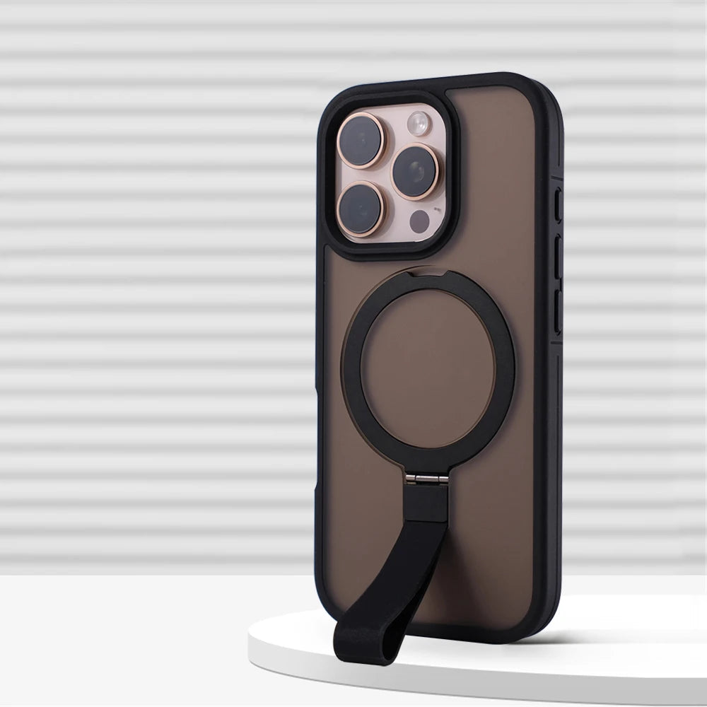 Matte iPhone Case with Silicone Strap with MagSafe