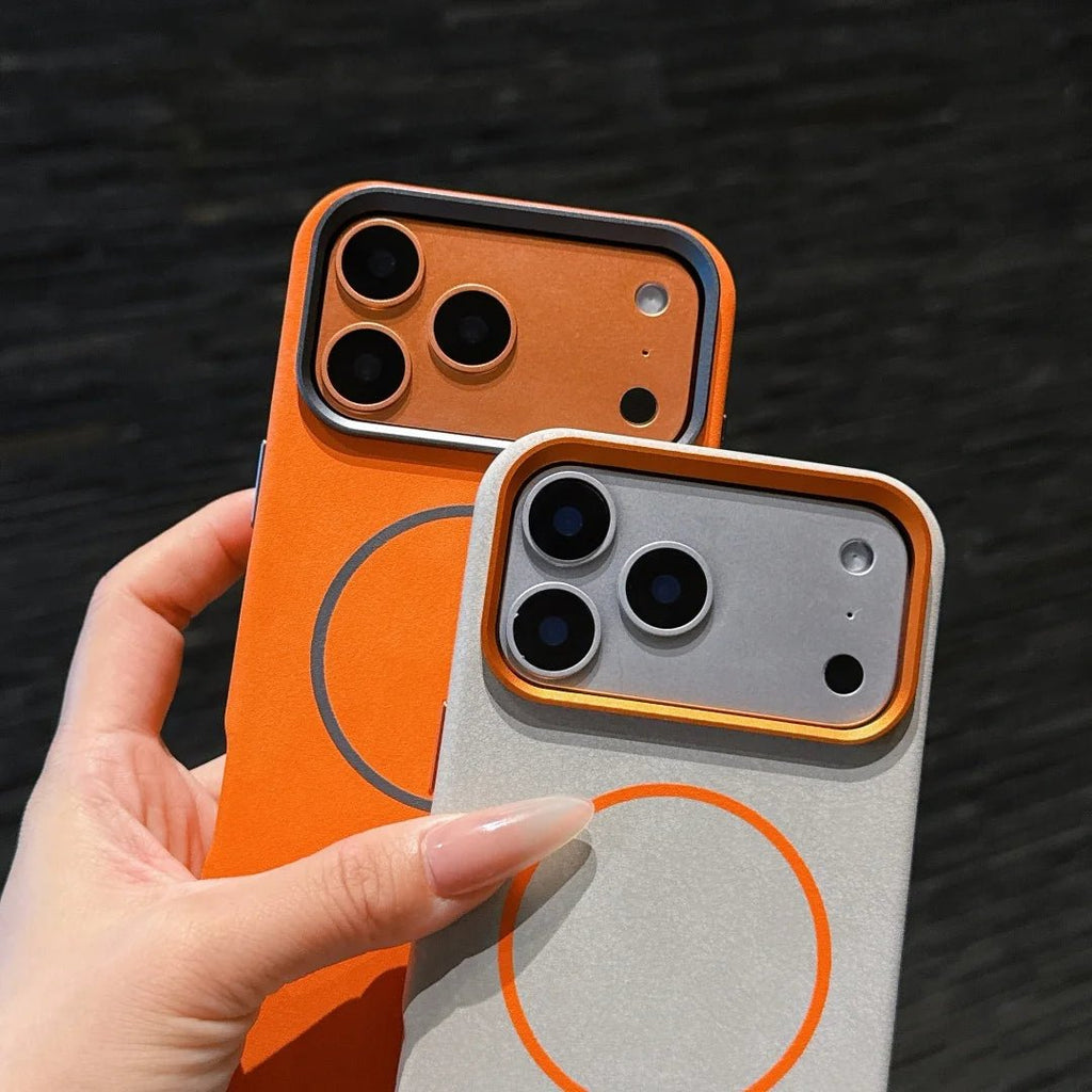 iPhone 17 Case in Premium MagSafe Velvety Leather