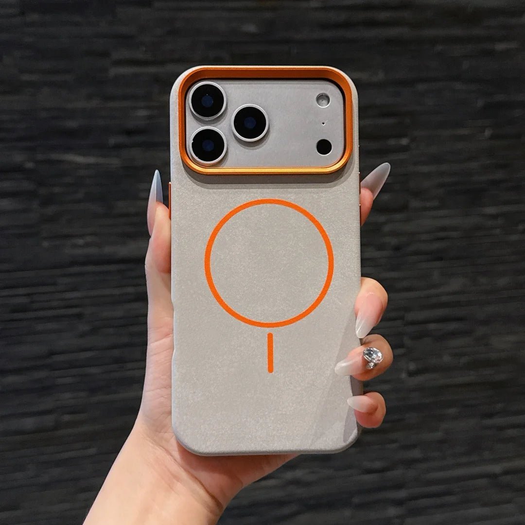 iPhone 17 Case in Premium MagSafe Velvety Leather