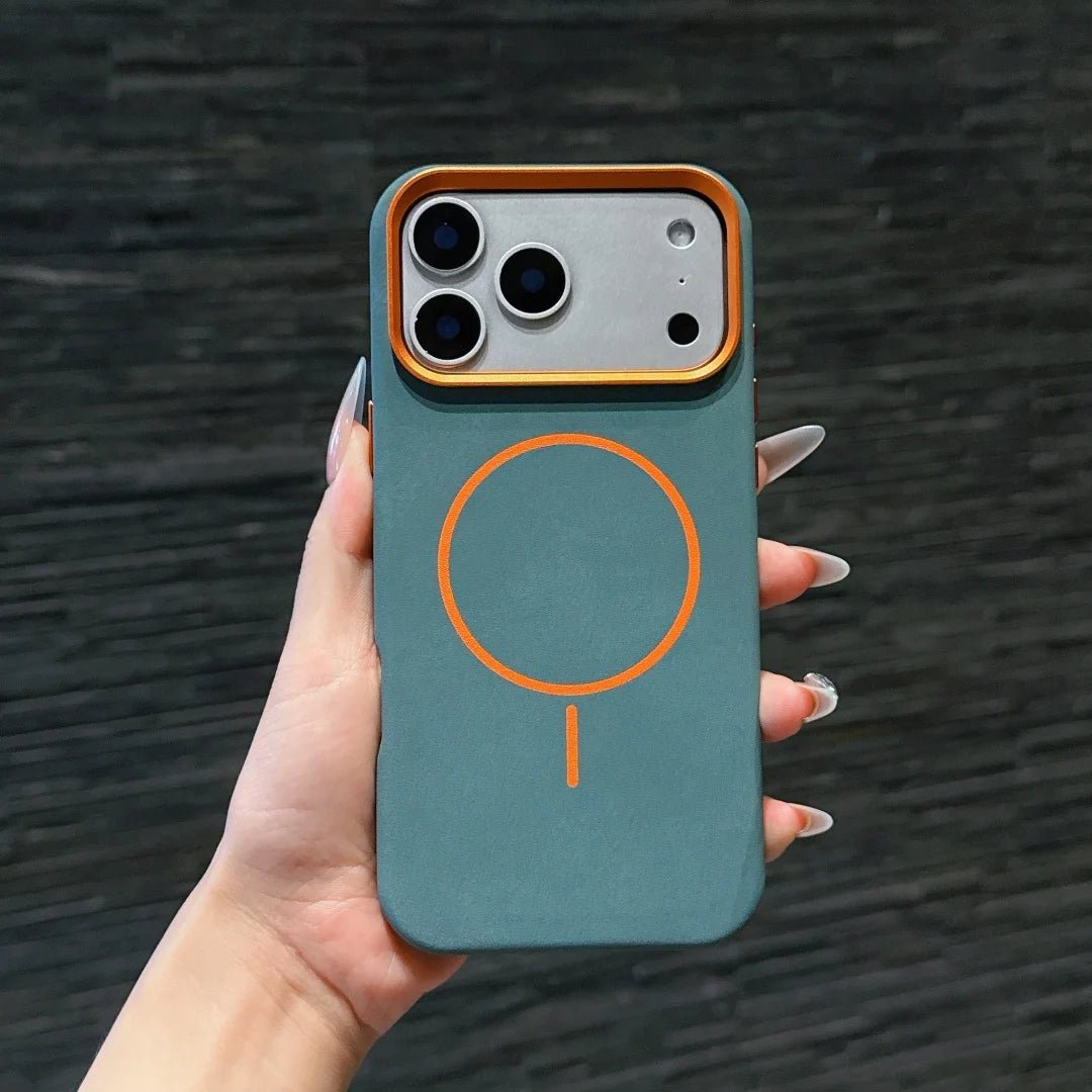 iPhone 17 Case in Premium MagSafe Velvety Leather