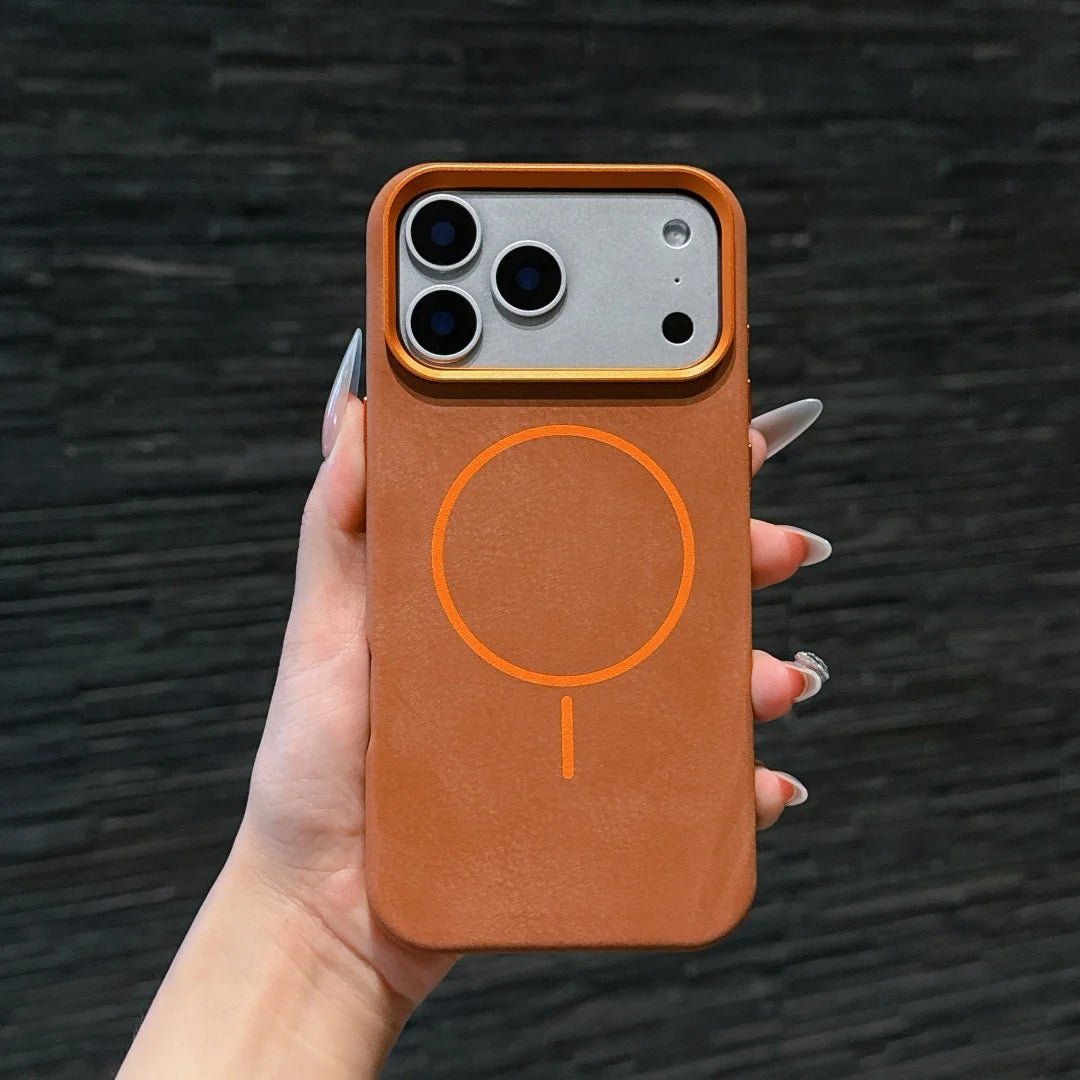 iPhone 17 Case in Premium MagSafe Velvety Leather