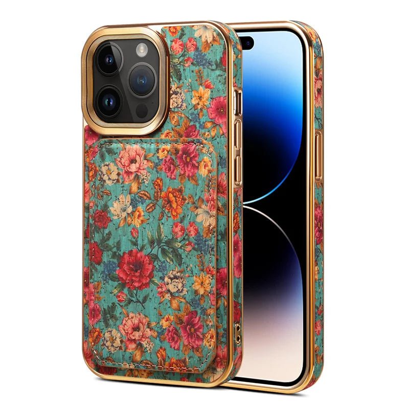 Mandala iPhone Case with Magnetic Card Holder