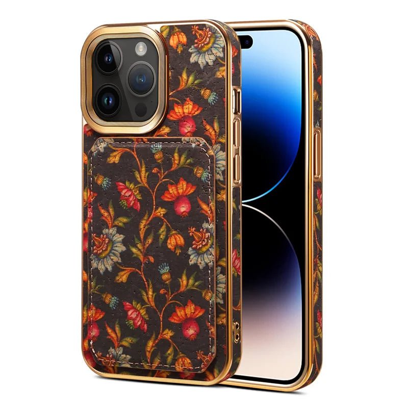 Mandala iPhone Case with Magnetic Card Holder
