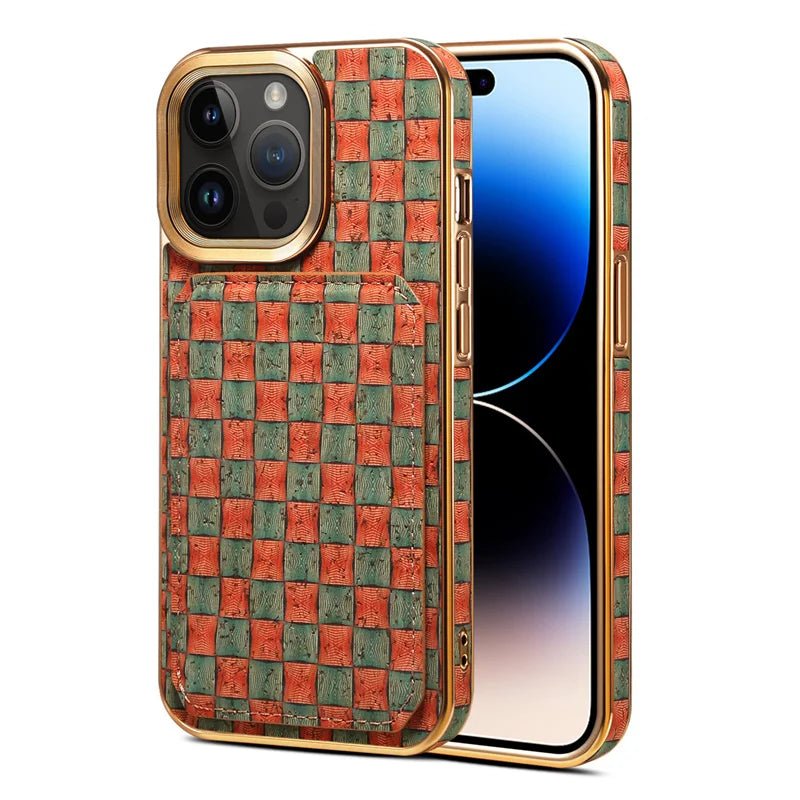 Mandala iPhone Case with Magnetic Card Holder