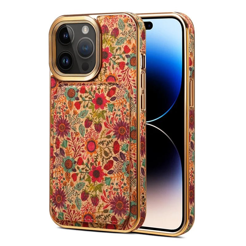 Mandala iPhone Case with Magnetic Card Holder
