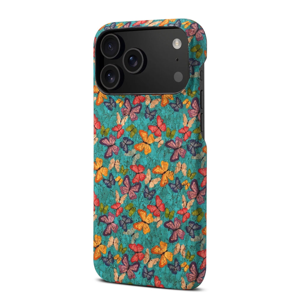iPhone Case in Embroidered Fabric and MagSafe Leather