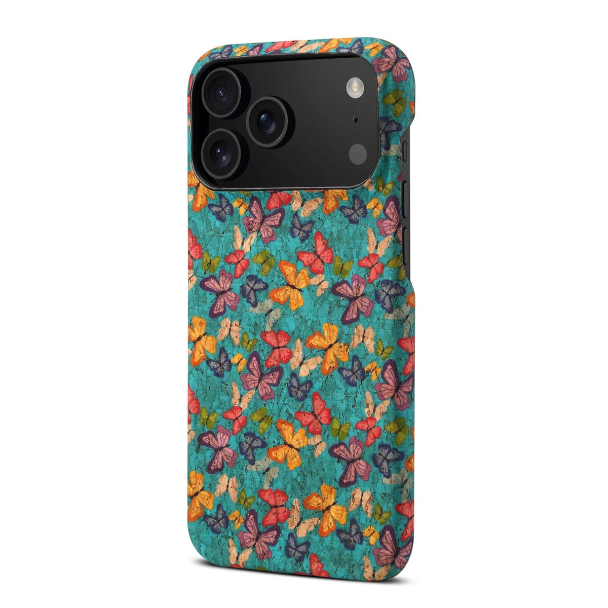 iPhone Case in Embroidered Fabric and MagSafe Leather
