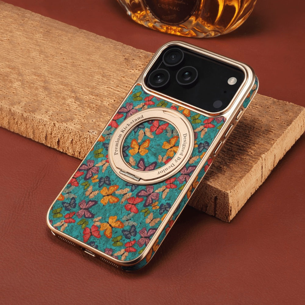 Floral Fabric iPhone Case with Rotating MagSage