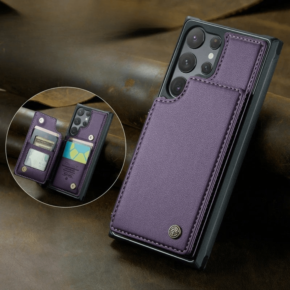 Samsung Leather Case with Magnetic Wallet