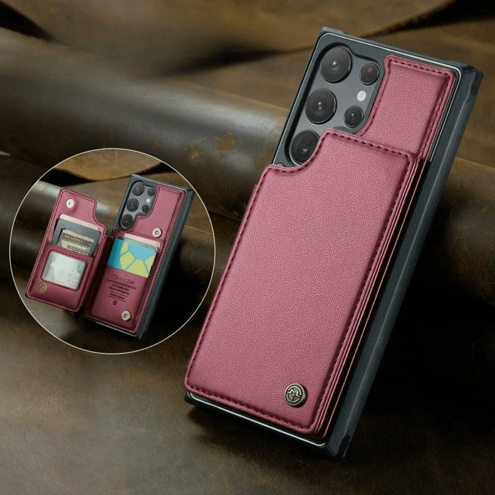 Samsung Leather Case with Magnetic Wallet