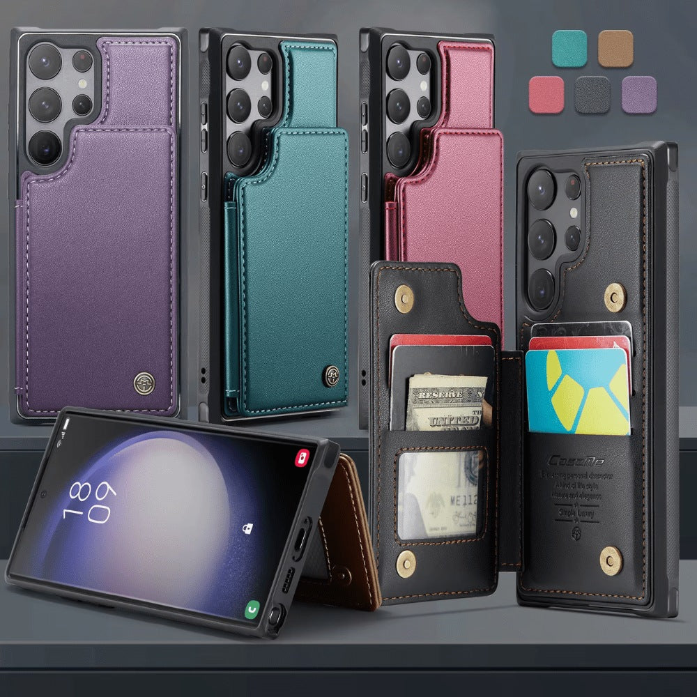 Samsung Leather Case with Magnetic Wallet