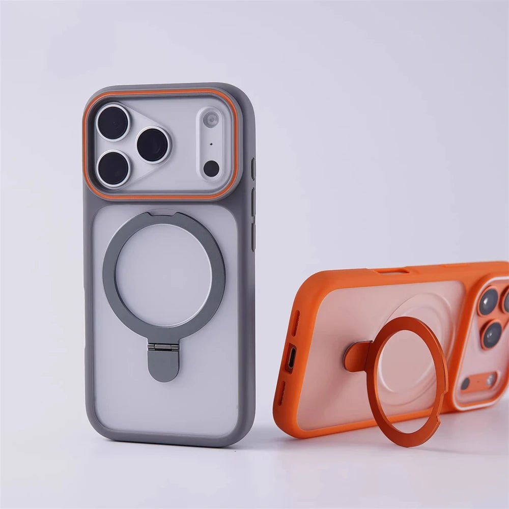 Premium Matte iPhone Case with Retractable Stand