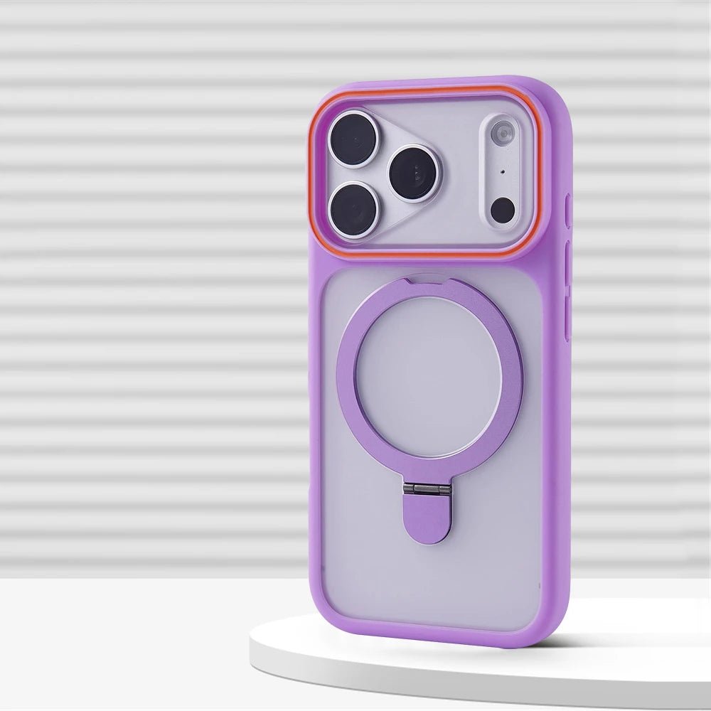 Premium Matte iPhone Case with Retractable Stand