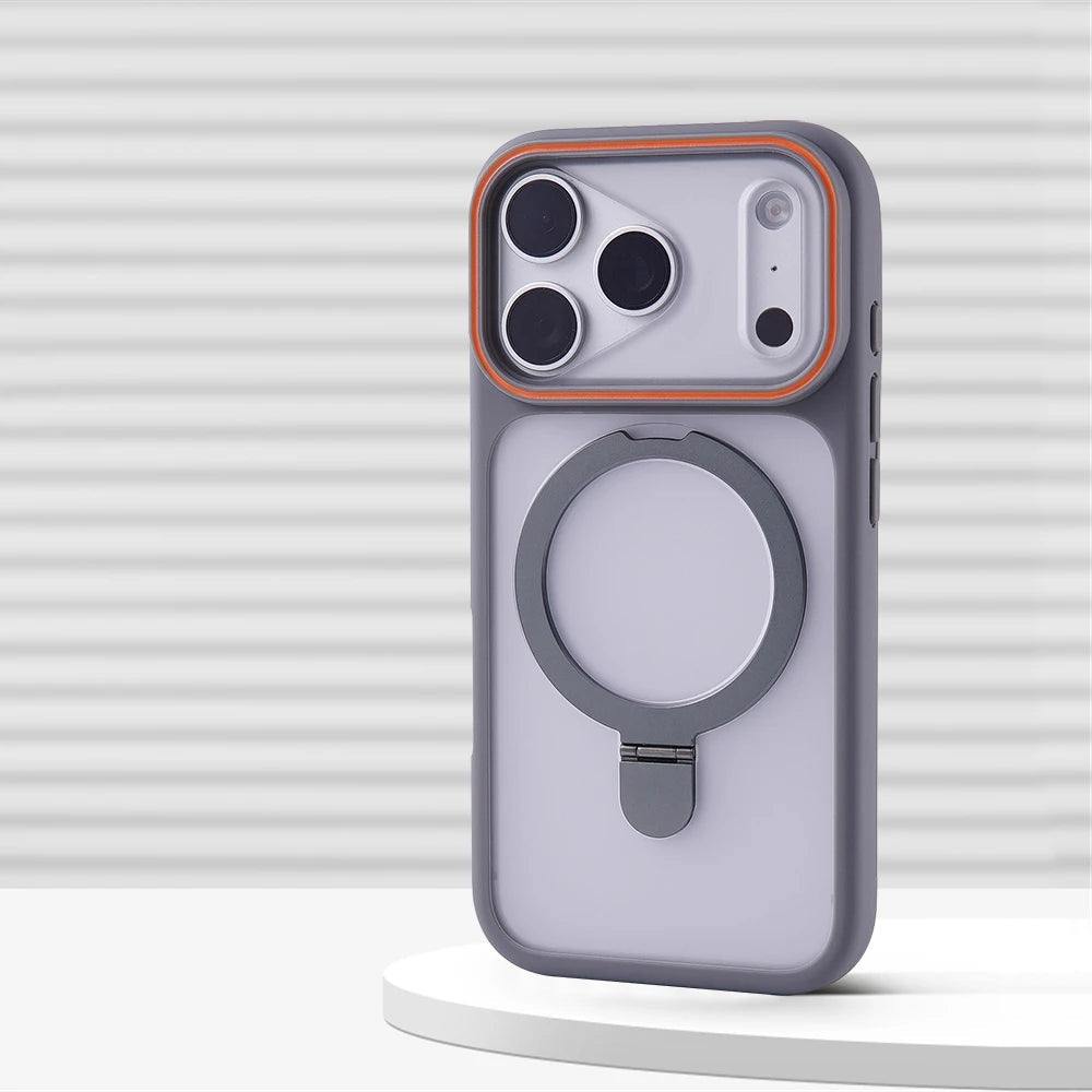 Premium Matte iPhone Case with Retractable Stand
