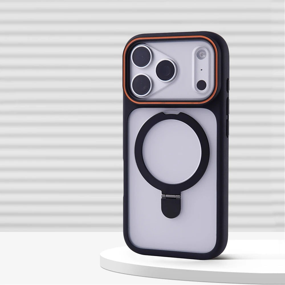 Premium Matte iPhone Case with Retractable Stand
