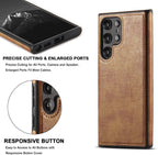 Minimalist Stitched Leather Samsung Case