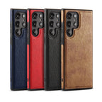 Minimalist Stitched Leather Samsung Case