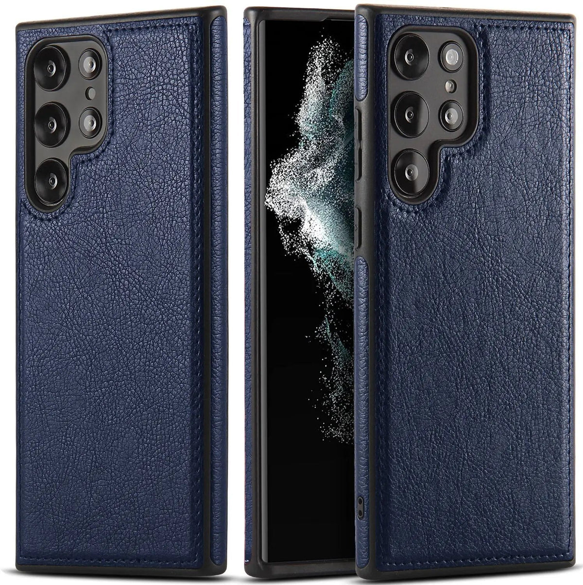 Minimalist Stitched Leather Samsung Case