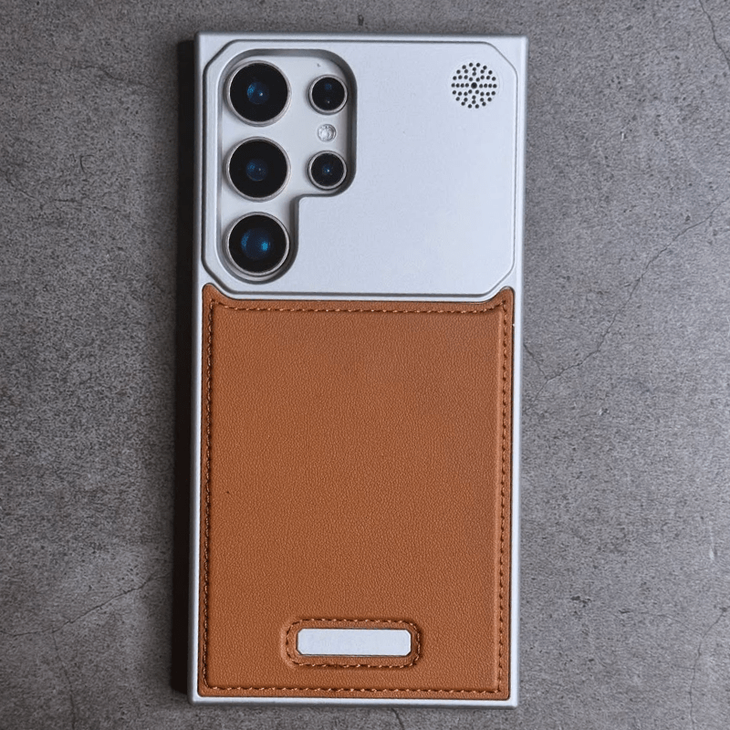Minimalist Samsung Case in Anti-Impact Leather
