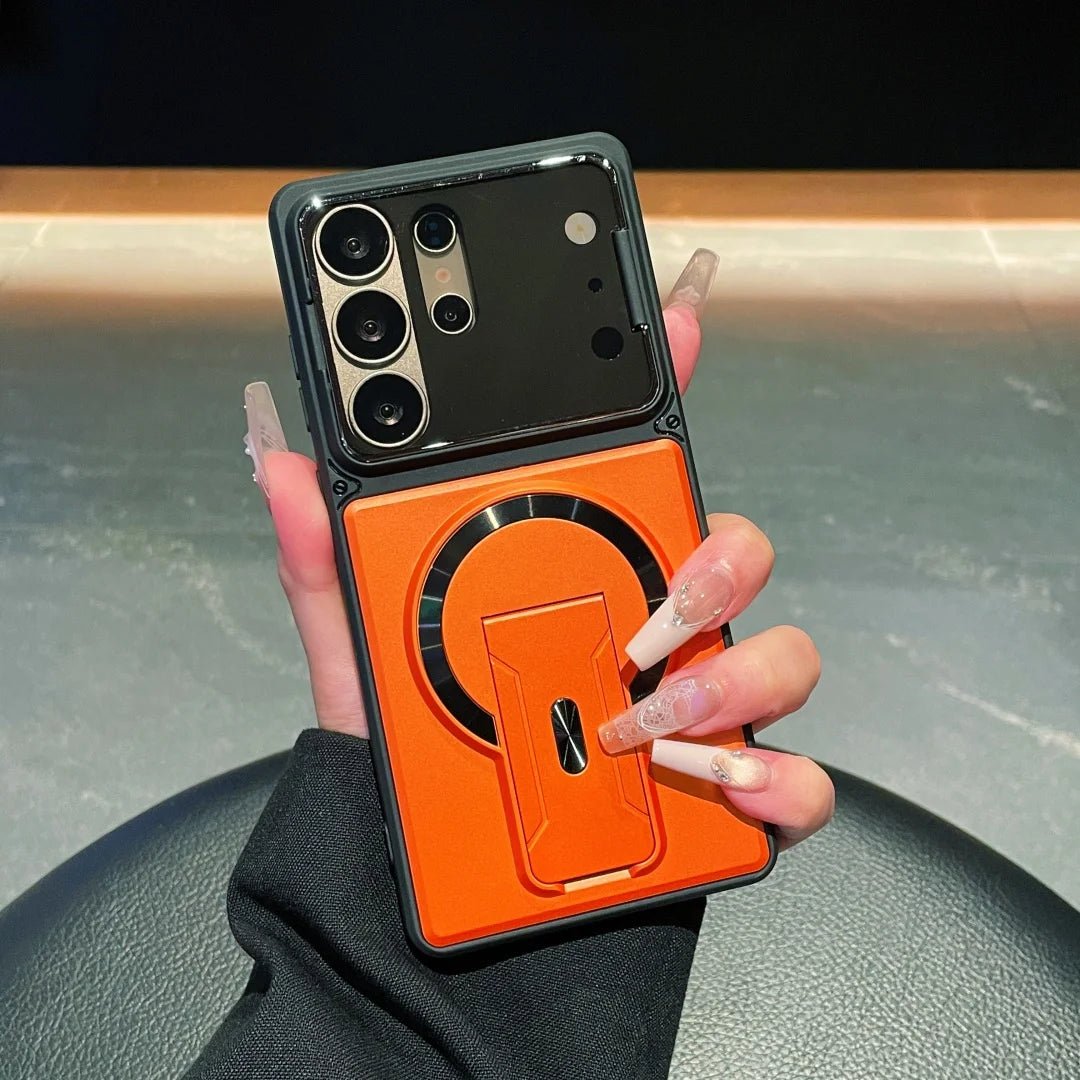 Magnetic Samsung Case with Stand and Lens Protection