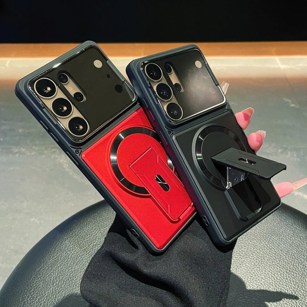 Magnetic Samsung Case with Stand and Lens Protection