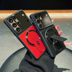 Magnetic Samsung Case with Stand and Lens Protection