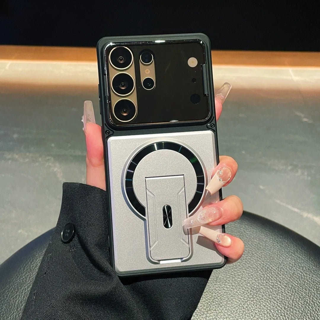 Magnetic Samsung Case with Stand and Lens Protection