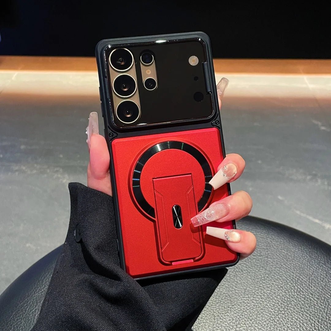 Magnetic Samsung Case with Stand and Lens Protection