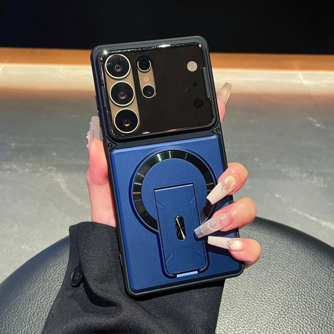 Magnetic Samsung Case with Stand and Lens Protection