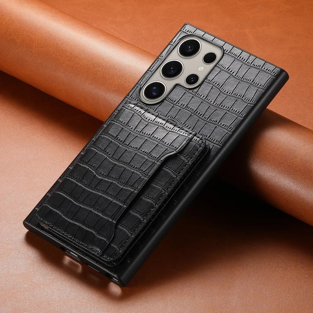 Samsung Leather Wallet Case with Folding Stand