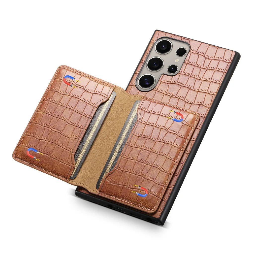 Samsung Leather Wallet Case with Folding Stand