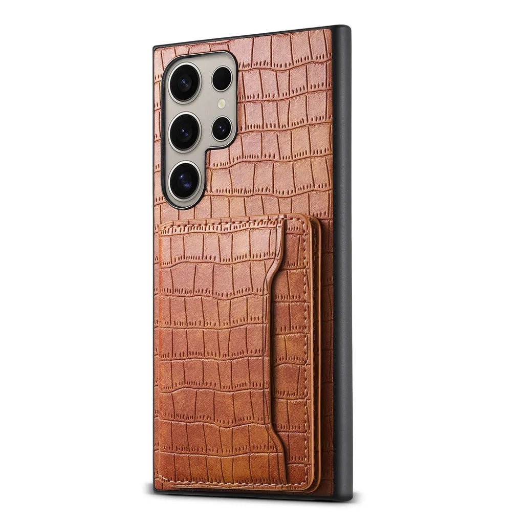 Samsung Leather Wallet Case with Folding Stand