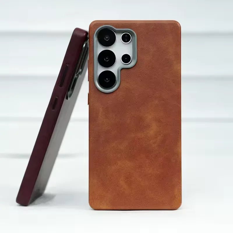 Samsung Ultra Retro Leather Case with Lens Frame