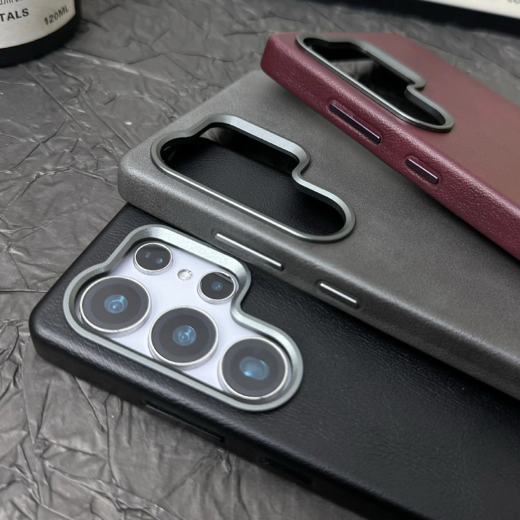 Samsung Ultra Retro Leather Case with Lens Frame