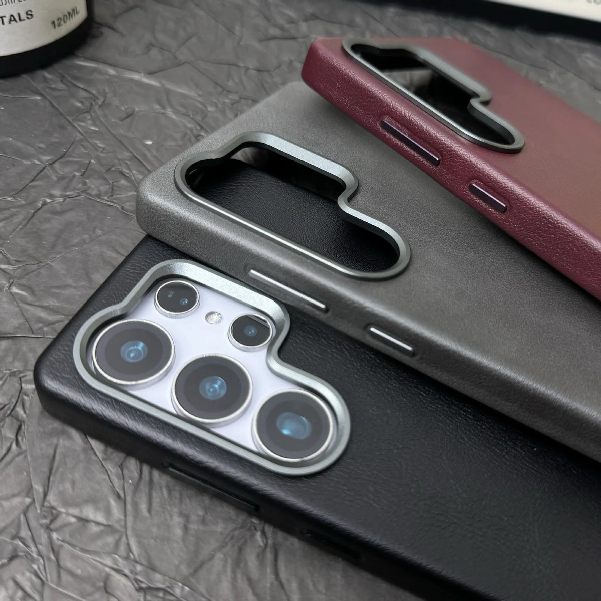 Samsung Ultra Retro Leather Case with Lens Frame