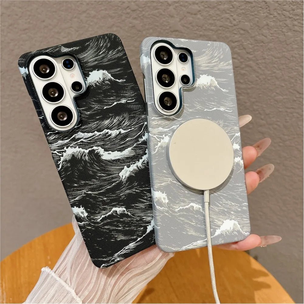 Samsung Sea Wave Design Carbon Case