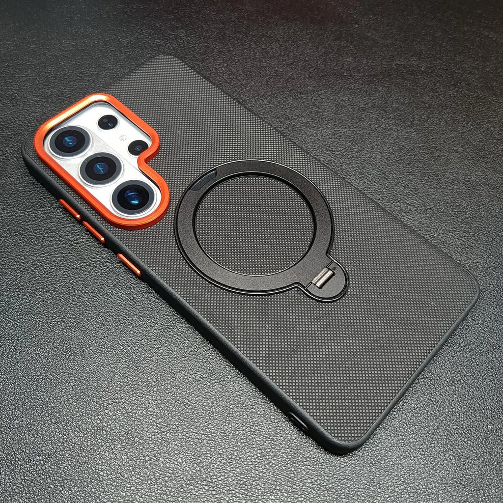 Samsung S26 Metal Case with Swivel Stand and MagSafe