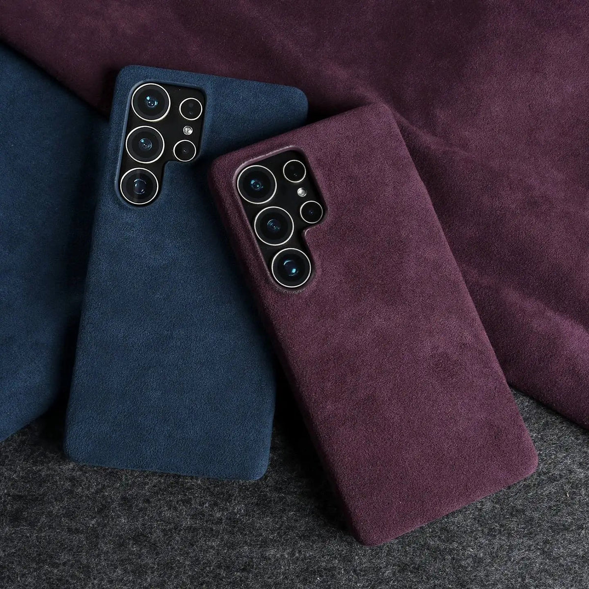 Luxury Samsung Alcantara Case with MagSafe