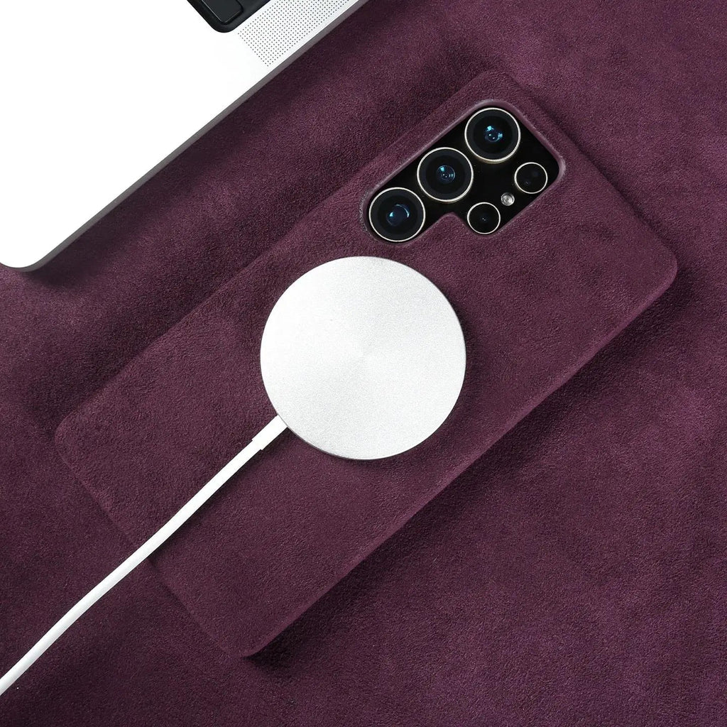 Luxury Samsung Alcantara Case with MagSafe