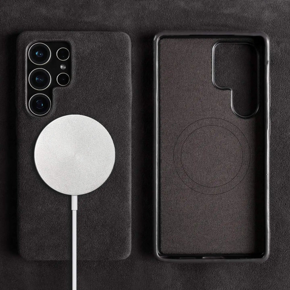 Luxury Samsung Alcantara Case with MagSafe