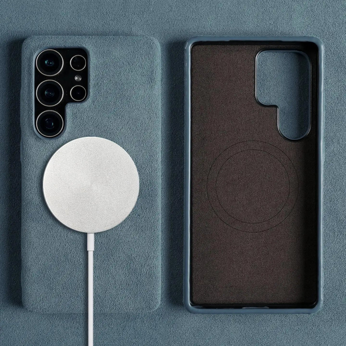 Luxury Samsung Alcantara Case with MagSafe