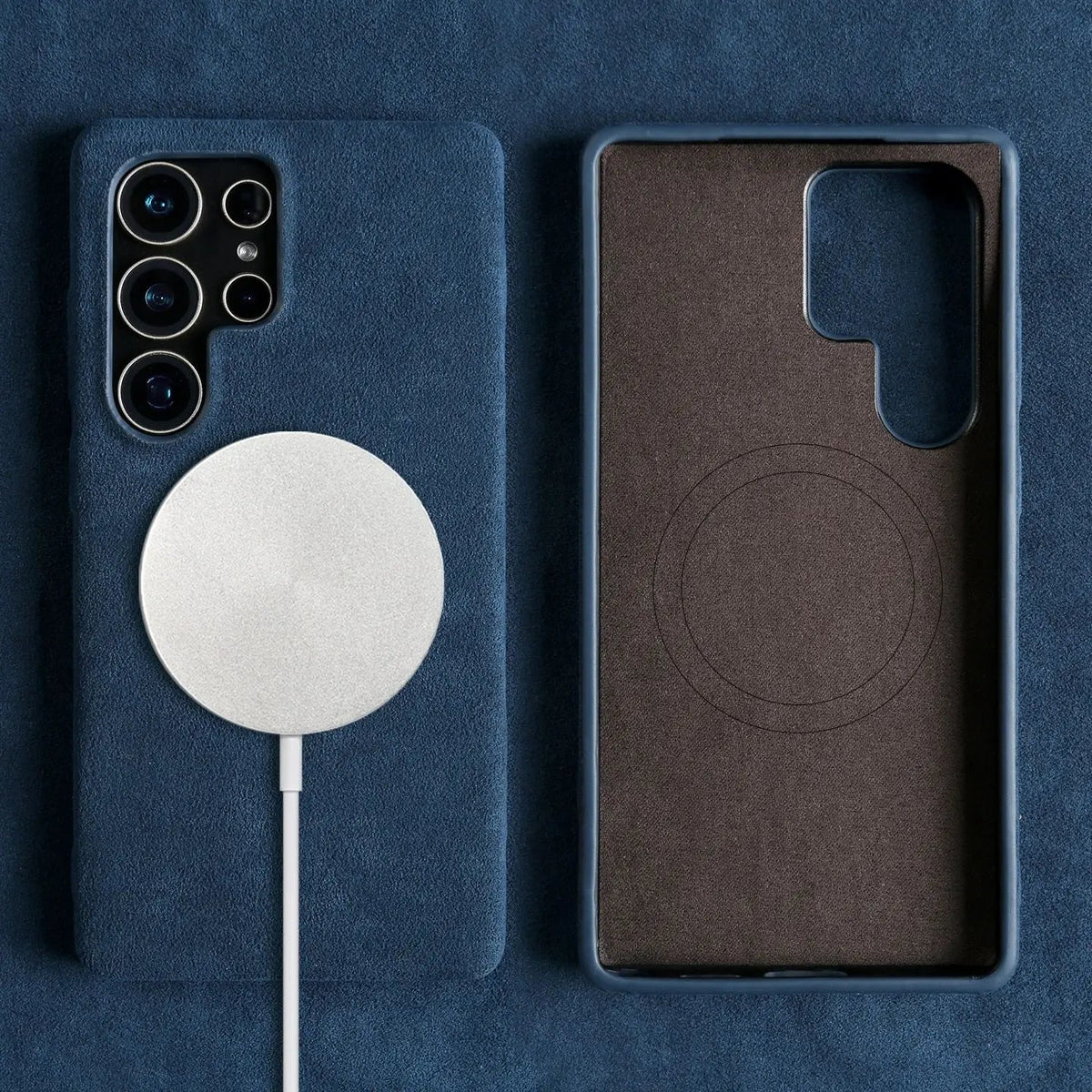 Luxury Samsung Alcantara Case with MagSafe
