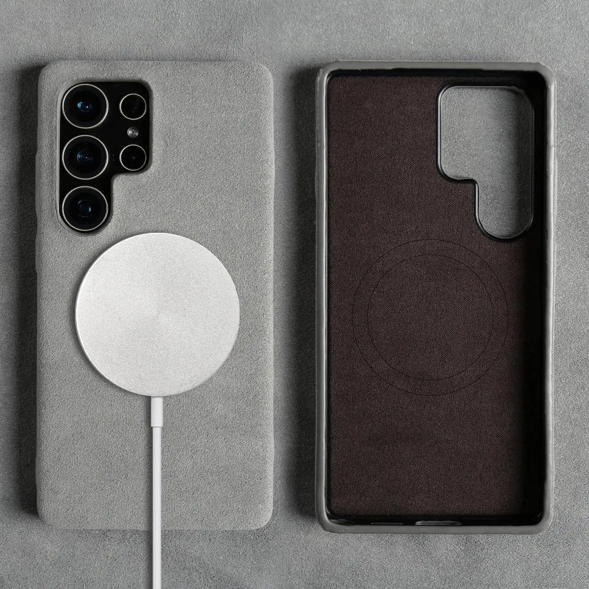 Luxury Samsung Alcantara Case with MagSafe