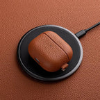 Retro Texture Genuine Leather AirPods Case