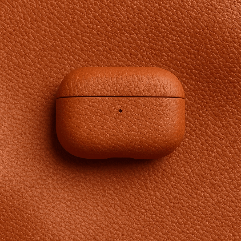 Retro Texture Genuine Leather AirPods Case