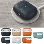 Retro Texture Genuine Leather AirPods Case