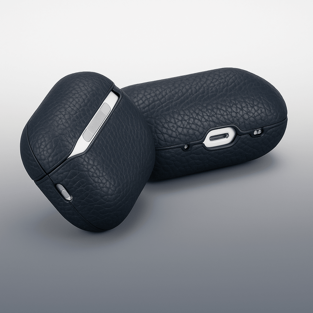 Retro Texture Genuine Leather AirPods Case