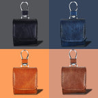 Leather AirPods Case with Metallic Buckle