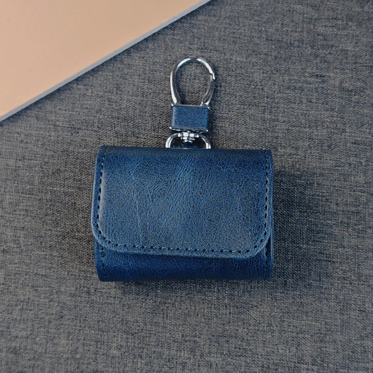 Leather AirPods Case with Metallic Buckle